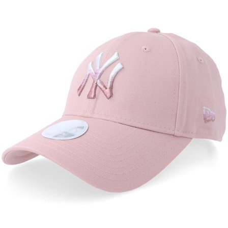 New Era - MLB Rosa adjustable Caps - New York Yankees Womens Metallic Logo 9FORTY Pink Adjustable @ Hatstore