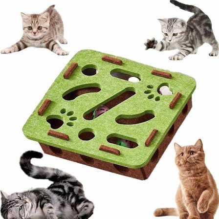 ING kissan raapimispulmalaatikko, mukana kaksi kellopalloa ja kynsiviilaraputolppa, sopii sisäkalusteille, sohville ja matoille