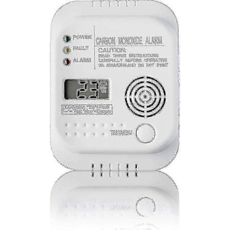 Kulmonoxiddetektor, Batteridrevet, Gasdetektor Med Display Og Temperaturmåler - Fremragende