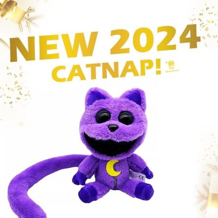 Uusi 2024 Leende Critters Catnap Figur Plyschdocka Hoppy Hopscotch -lahjaleikki