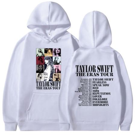 Unis Pop Taylor Swift The Eras Tour Painettu T-paita Painettu T-paita/Huppareita Hupullinen Pusero Pusero Toppar Rennot Blusit 2-22 valkoinen 2XL 