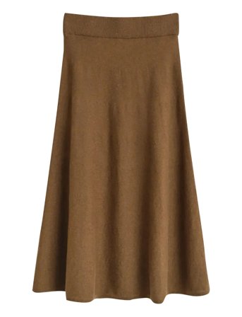 Superfine Lambswool Skirt Beige GANT