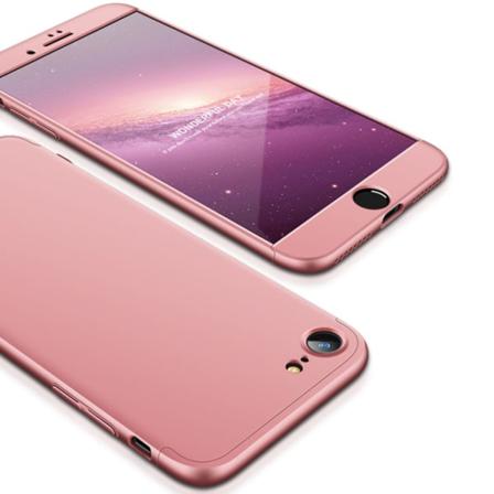 360 Gradersskal - Iphone 7/8/se 2020 Rosa