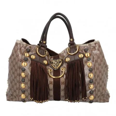 Gucci Vintage, Pre-owned Canvas shoppers Beige, Dames, Maat:ONE Size
