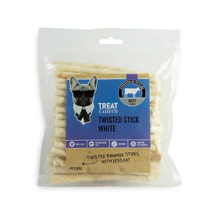 TreatEaters Twisted Sticks White 8mm 250g, Hund, Hundesnacks, Tygg og tyggebein