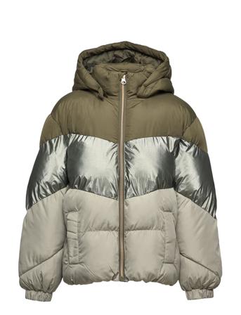 Nkfmille Puffer Jacket Toppatakki Khaki Green Name It