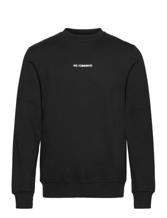 Regular Crewneck Artwork Sweat-shirt Genser Svart HAN Kjøbenhavn*Betinget Tilbud