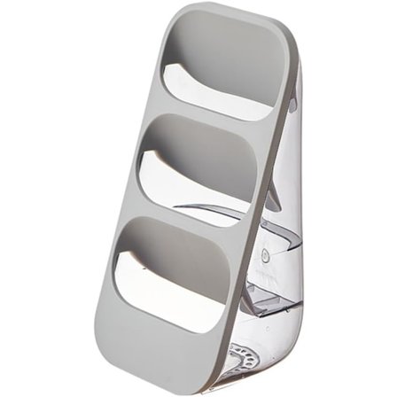 Te pose-organisator, 3-lags te pose og kaffekapsel sukkeropbevaringsholder, te pakkeholder, te posehylde, te stationsholder (grå)