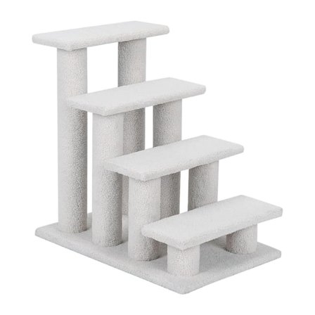 4-stegs djurtrappa för katter och hundar upp till 25 kg katttrappa hundtrappa beige