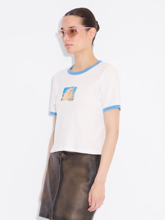 Holzweiler Kitty Tee - White Mix - Women's - XXS