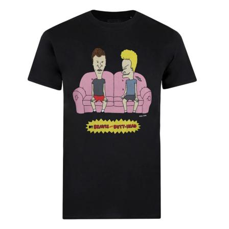 Beavis & Butthead Herrsoffa T-shirt Xxl Svart