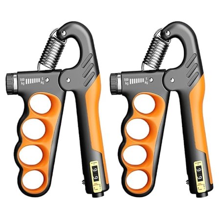 Käsivoimaharjoittelija 1/2-pakkaus - Säädettävä 5-100kg Grip Strengthener, Puristusvoiman vahvistaja laskurilla