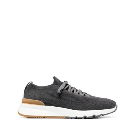 Brunello Cucinelli, Sneakers Grijs, Heren, Maat:43 EU