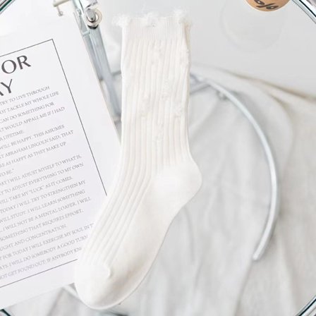 Broken Hole Bomuldsstrømper Beggar Pile Sokker HVID