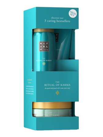 Rituals The Ritual of Karma Set cont.: 48h Hydrating Body Cream 70 ml + Foaming Shower Gel 50 ml + Softening Body Scrub 125 g 1.0items