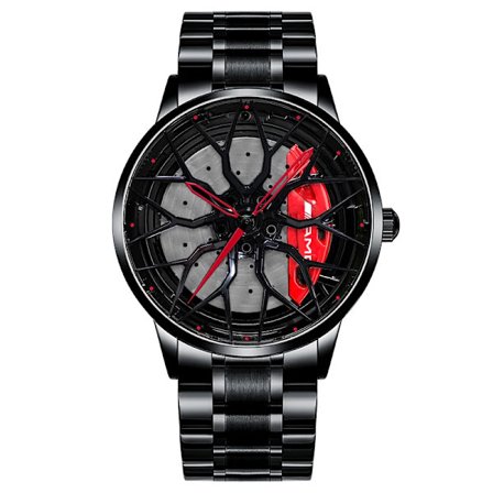 NEKTOM Fälgklocka Hub Klockor Superbil Fälgklockor Hjulklocka Vattentäta Herrklockor Herrklocka Herr Hjul Armbandsur Klocka