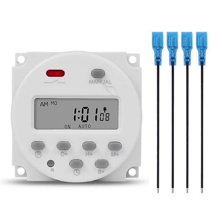 1 sekunds interval 12v digital LCD timer switch 7 ugentlig programmerbar tidsrelæ programmer Cn101s
