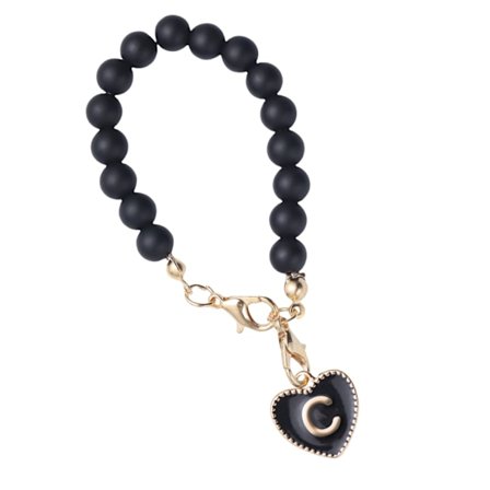 Stanley kopp tillbehör med svart lobster clasp kompatibelt med Stanley vattenflaska hållare bokstaven C