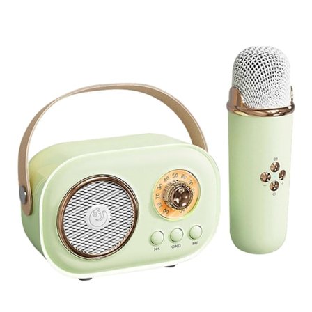 Karaoke-Mikrofon Maskine Legetøj til Børn og Voksne Bluetooth-Kompatibel Karaoke Maskine til Børn og Voksne (FMY)