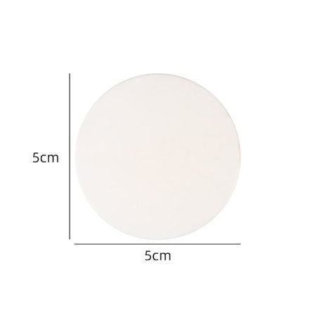 5x Silikon Dörrstoppare Ljuddämpande Dörrhandtagsstötdämpare Tjock Elastisk Väggskyddande Buffert (Rund)