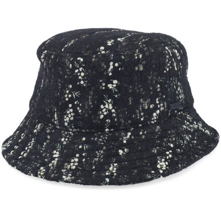Kangol - Svart bucket Hatt - Needlepunch Floral Black Bucket @ Hatstore