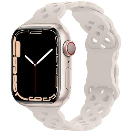 2 stk. blonderem i silikon kompatibel med Apple Watch 38/40/41mm hullet iWatch Sport-armbånd for iWatch Series 8 SE 7 6 5 4 3 2 1