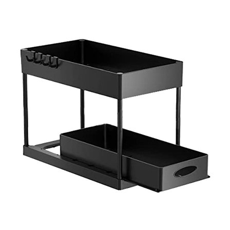 Alemman liukuvan kaapin organizer, 2. kerroksen kaappi Kylpyhuoneen alemman pesualtaan säilytyslaatikko