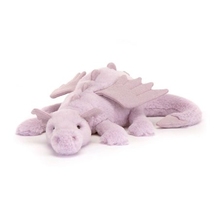 Jellycat 50 cm Hvid Drage Plysdyr Legetøj, Sød Drage Plys Blød Drage til Børn Kæreste Fødselsdagsgave
