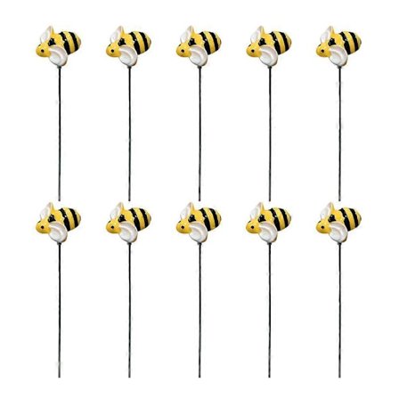 10 st Trädgårdsdekoration Simulering Bin Pinnar Bi Dekoration Trädgårdspinnar Bi Ornament