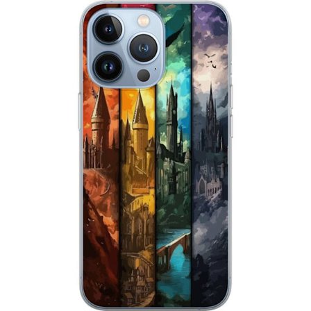 Yhteensopiva Puhelinkuori Apple Apple iPhone 13 Pro Neljä taianomaista linnaa eri elementtiväreissä, eeppinen fantasiataide tulen veden ilman ja pi