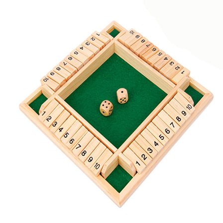 4-spiller Shut The Box Trespill i tre