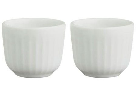 KÄHLER EGGEGLASS HAMMERSHØI 2STK HVIT