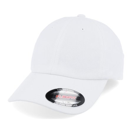 Flexfit - Blanc flexfit Casquette - White Dad Cap Flexfit @ Hatstore