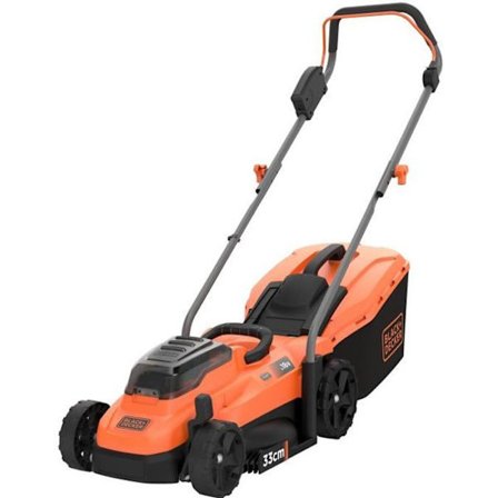 BLACK & DECKER 18V LITHIUM Trådlös gräsklippare 33 cm - 2,5 Ah - 2 batterier - 1 laddare - BCMW3318L2-QW
