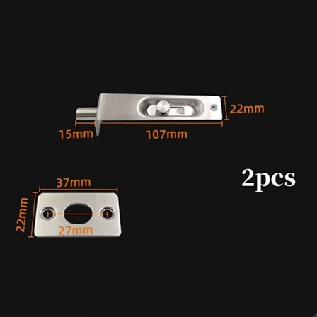 2 KPL Oven pultti Oven lukko Oven salpa