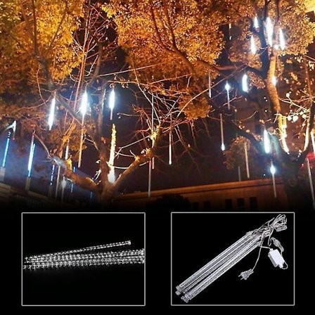 Vedenkestävä Meteori Sade 8 Putkea 50cm LED-Valojuova