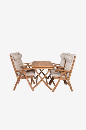 Venture Home - Matgrupp Kenya med 4st stolar Kenya - Brun - Matgrupper - Från Homeroom