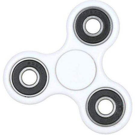 Fidget Spinner LTY - Tri-Spinner til barn eller voksen - Ultrahurtige lejer - Hvid