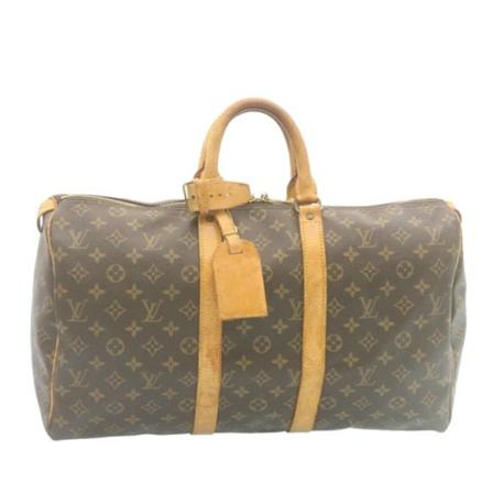 Louis Vuitton Vintage, Pre-owned Keepall 45 Bruin, Dames, Maat:ONE Size