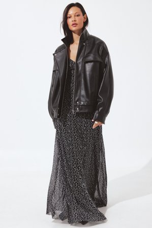 NA-KD Robe fluide en maille - Robe jersey - Dotted - M (EU 38-40)