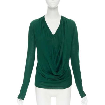 Balenciaga Vintage Pre-owned Stof toppe Grøn, Dame