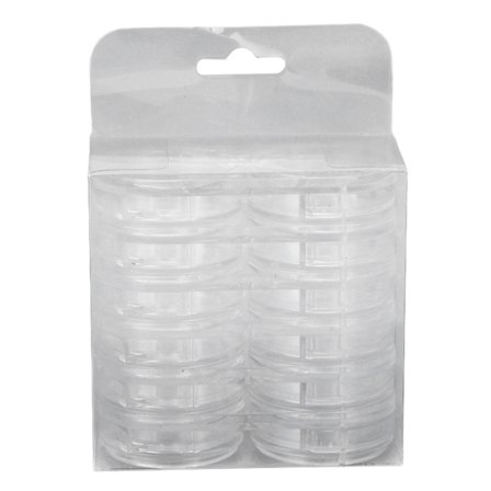 6 st smyckespärlor behållare avtagbara stapelbara genomskinliga 6 lager 12 rutnät nagelkonst pärla smycken plast förvaringslåda