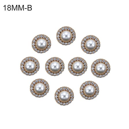 Brocher Pins Rhinestone Button 18MMB B