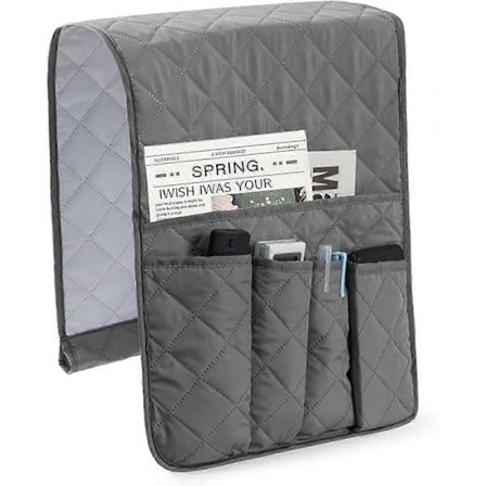 Soffa Caddy, Fjärrkontrollhållare, Fjärrkontrollhållare, Soffarmstöd Organiserare, Fjärrkontrollhållare för Soffa, 5 Fickor Soffhängare