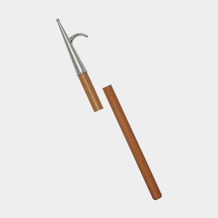 Boat hook, fixed, wood, 180 cm