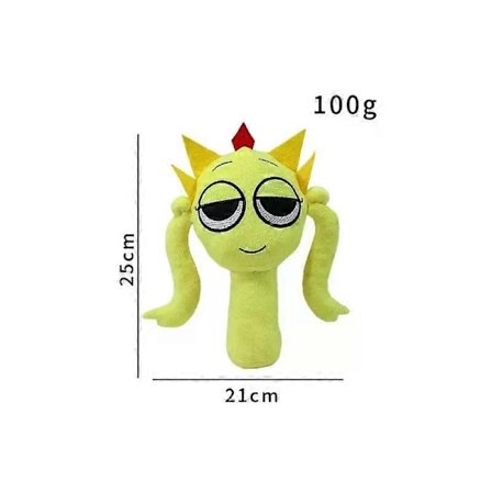 Gaibosi Skrekkspill Sprunki Plysjleker Oren Raddy Vineria Fun Bot Mr Sun Plysjdukke Incredibox Utstoppet Pute Julepynt - Perfekt