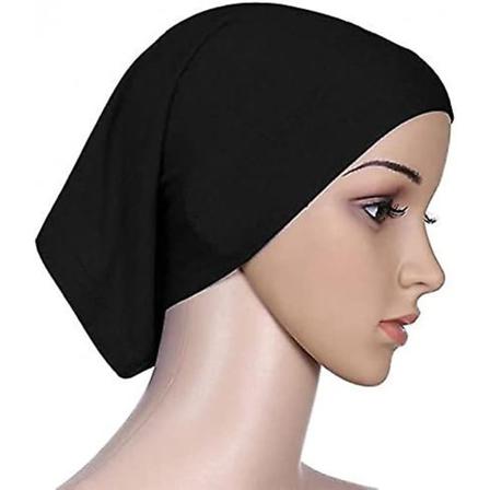 Kvinner Hodeskjerf Elastisk svetteabsorberende bomull Underskjerf Hijab Tube Cap