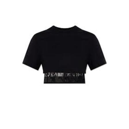 Alexander McQueen T-Shirts Sort, Dame