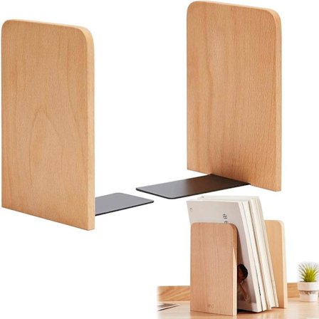 Träbokstöd, Kreativa Bokstöd i Bambu, Handgjorda i Bokträ