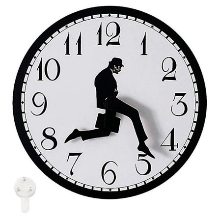Walks Clock, Silly Walk Vægur, Et Interessant Vægur til Soveværelse Køkken Stue, Novel[HsSs]